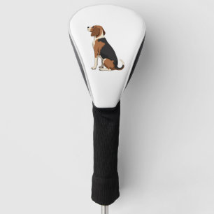 ビンテージ・ビーグル・犬・背面イラスト ペットの愛 ゴルフヘッドカバー