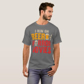 ビンテージ ビールとホラー映画で動く Tシャツ (正面フル)