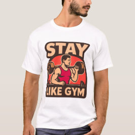 ビンテージ フィットネスデザインでスタイルを貫く Tシャツ