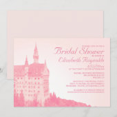 ビンテージ・フェアリーテイル・キャッスル　ウェディングシャワー招待状 招待状 (正面/裏面)