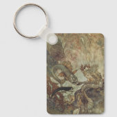 ビンテージ・フェアリー・テイル　エドマンド・デュラックによる人魚 キーホルダー (正面)