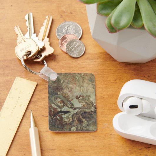 ビンテージ・フェアリー・テイル　エドマンド・デュラックによる人魚 キーホルダー (デスク)