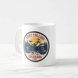 ビンテージ フォートコリンズ コロラド マウンテンバイク gif コーヒーマグカップ