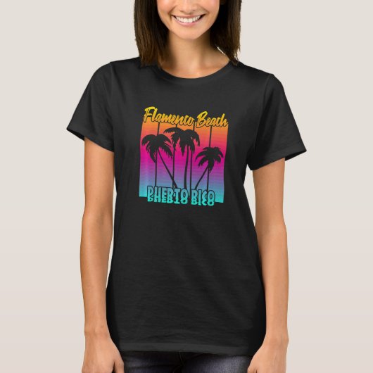ビンテージ フラメンコ ビーチ   Tシャツ (正面)