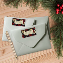 ビンテージ フラワーリターン アドレス