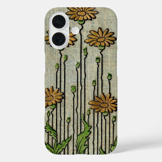 ビンテージ フラワー ガーデン デイジー 花柄 Case-Mate iPhoneケース (裏面)