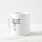 ビンテージ フラワー ナースボウ 聴診器 コーヒーマグカップ (正面左)