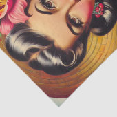 ビンテージ フラワー ピンアップ 薄葉紙 (詳細)