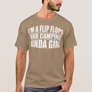 ビンテージ フリップフロップ キャンプ女子 少年 Tシャツ