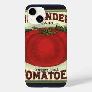 ビンテージ フルーツ クリート ラベル アート ディフェンダー トマト Case-Mate iPhone 14ケース