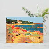 ビンテージ フレンチ リビエラ ビーチ フラット カード (スタンド正面)