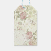 ビンテージ フローラル モッキンバード スクラップブック ギフトタグ (裏面)
