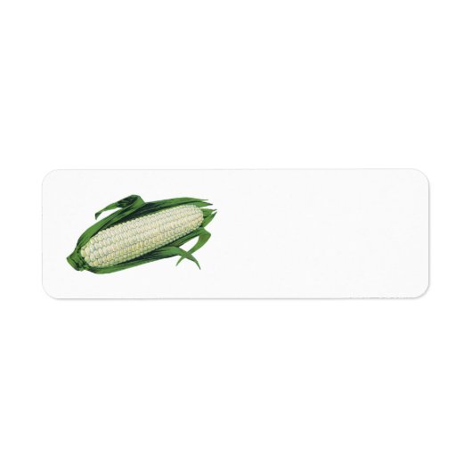 ビンテージ フード 野菜 とうもろこしの実 ラベル (正面)
