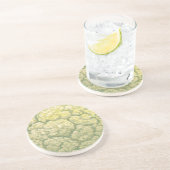ビンテージ フード 野菜 カリフラワー コースター (側面)
