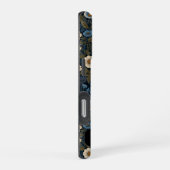 ビンテージ ブルーのトンボ iPhoneケース (右側面)