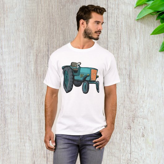 ビンテージ ブルー トラクター ファームライフ Tシャツ