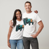 ビンテージ ブルー トラクター ファームライフ Tシャツ (ユニセックス)