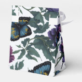 ビンテージ プラム パープル マゼンタ 花の蝶 フェイバーボックス (裏面サイド)