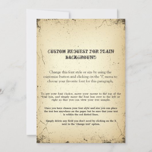 ビンテージ・プレイビル・ストーリーライン カスタムリクエスト テキスト (正面)