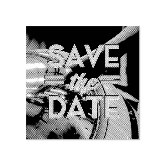 ビンテージ プロップ機 Save the Date ラバースタンプ (インプリント)