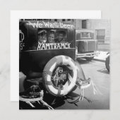 ビンテージ プロヒビション ビール、私たちにはビールが必要、歴史 招待状 (正面/裏面)