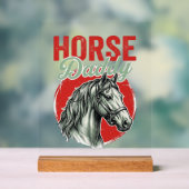 ビンテージ・ホース・ダディの彫刻 アクリルサイン (ニュートラル)