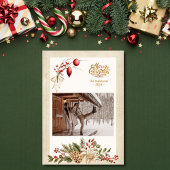 ビンテージ ホーリーベリーの写真 クリスマス シーズンカード