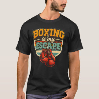 ビンテージ ボクシングは私の逃避 Tシャツ