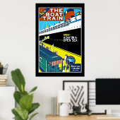 ビンテージ ボストン メイン鉄道の旅行ポスター ポスター (ホームオフィス)