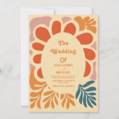 ビンテージ ボヘミアンレトロ カジュアル ウェディング 招待状 (正面)