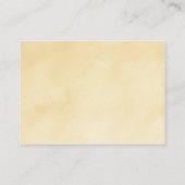 ビンテージ ポスター スタイルのクリーム＆ブラウン ウェディング ウェブサイト エンクロージャーカード (裏面)