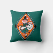 ビンテージ ポルカドット ウィッチ | スクエア サイコロ クッション (裏面)