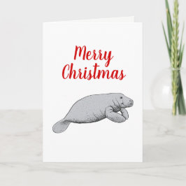 ビンテージ マナティー 描画 クリスマス Xmas