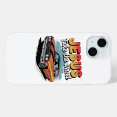 ビンテージ・ムダスルカー「イエス様にステアリングを」 Case-Mate iPhoneケース (裏面 (横))