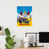 ビンテージ メキシコ 旅行 ポスター (ホームオフィス)