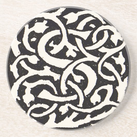 ビンテージ モノグラム S アールヌーボー レター コースター (正面)