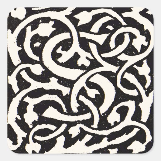 ビンテージ モノグラム S アールヌーボー レター スクエアシール (正面)