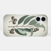 ビンテージ ユーカリの葉 iPhone 16ケース (裏面横)