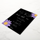 "ビンテージ ライスロマンス ウェディングカード" 箔招待状 (回転した状態)