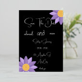 "ビンテージ ライスロマンス ウェディング カード" 箔招待状 (立ち正面)