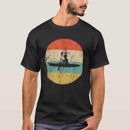 ビンテージ+レトロ+カヤック Tシャツ (正面)