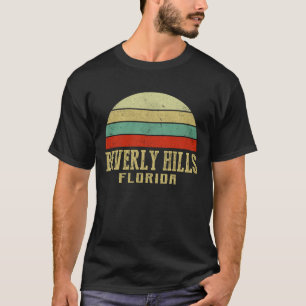 ビンテージ・レトロ・サンセット ビバリーヒルズ フロリダ Tシャツ