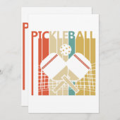 ビンテージ レトロ ピックルボール 招待状 (正面/裏面)