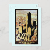 ビンテージ　ロックフェラー・センター　ニューヨークシティ　広告 ポストカード (正面/裏面)