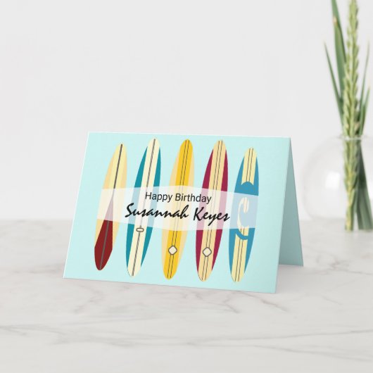 ビンテージ ロングボード カード (正面)