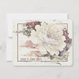 ビンテージ ローズ タペストリー テクスチャ 招待状