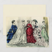 ビンテージ ヴィクトリアン ウェディング ブライド 招待状 (正面/裏面)