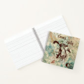 ビンテージ ヴィクトリアン スタイル ノートブック (内部)