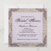 ビンテージ ヴィクトリアン ブライダルシャワー 招待状 (裏面)