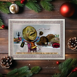 ビンテージ ヴィクトリアン 奇妙なクリスマスカード シーズンカード